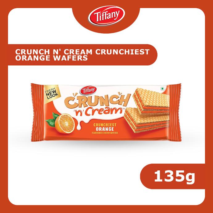 TIFFANY CRUNCHIEST ORANGE FLAVOURED CREAM WAFER 135g