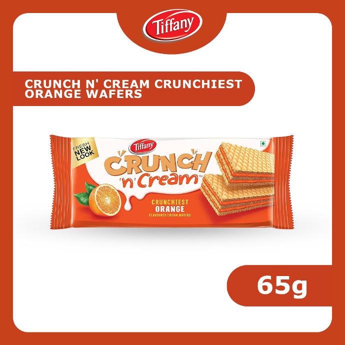 TIFFANY CRUNCHIEST ORANGE FLAVOURED CREAM WAFER 65g
