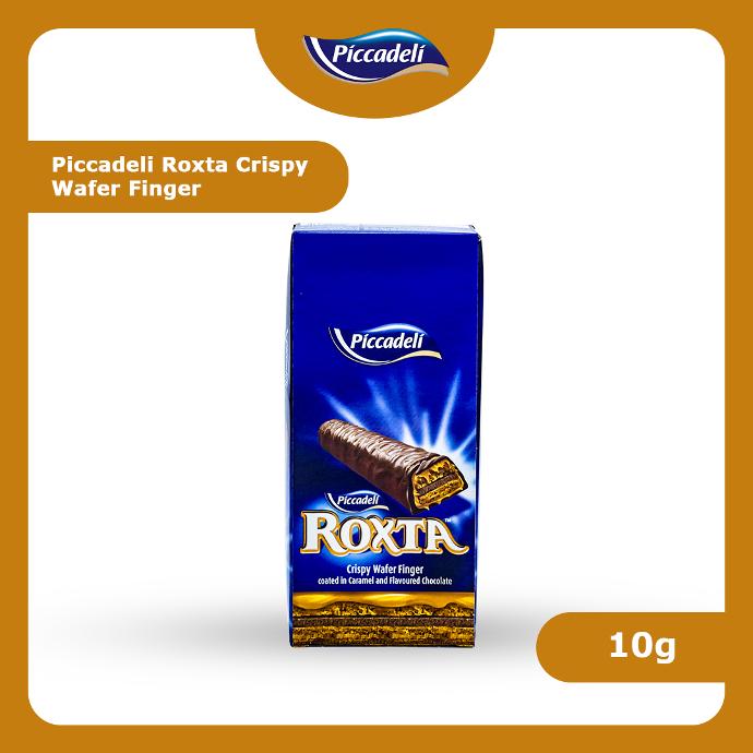 PICCADELI ROXTA CRISPY WAFER FINGER COATED IN CARAMEL & CHOCOLATE 48x10g