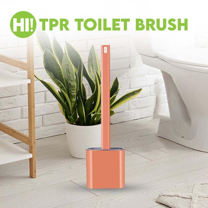 HI! TPR TOILET BRUSH ORANGE