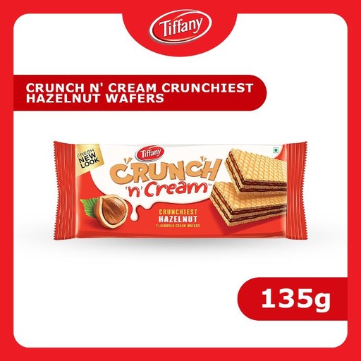 [80168] TIFFANY CRUNCHIEST HAZELNUT FLAVOURED CREAM WAFER 135g