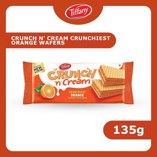 [80169] TIFFANY CRUNCHIEST ORANGE FLAVOURED CREAM WAFER 135g