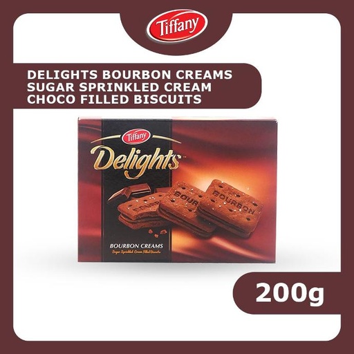 [80142] TIFFANY DELIGHTS BOURBON CREAM FILLED BISCUIT 200g