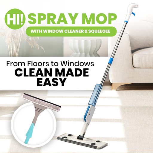 [6009561] HI! SPRAY MOP WITH WINDOW CLEANER & SQUEEGEE