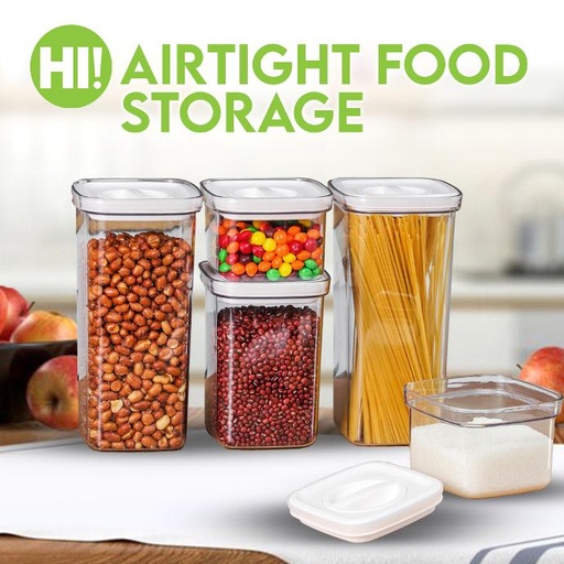 [6009576] HI! AIRTIGHT FOOD STORAGE CONTAINER SET OF 5