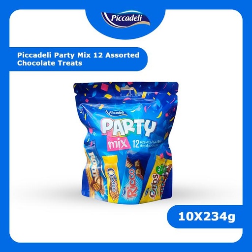 [80614] PICCADELI PARTY MIX 12 ASSORTED CHOCOLATE TREATS 234g